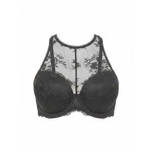 New Victorias Secret  Dream Angels Bra 34DD Black Lace High Neck Underwire Sexy